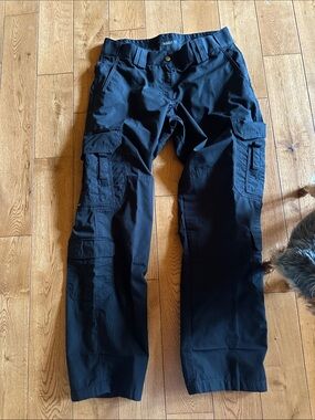 5.11 Tactical woman  Black Cargo Pants size 16 long